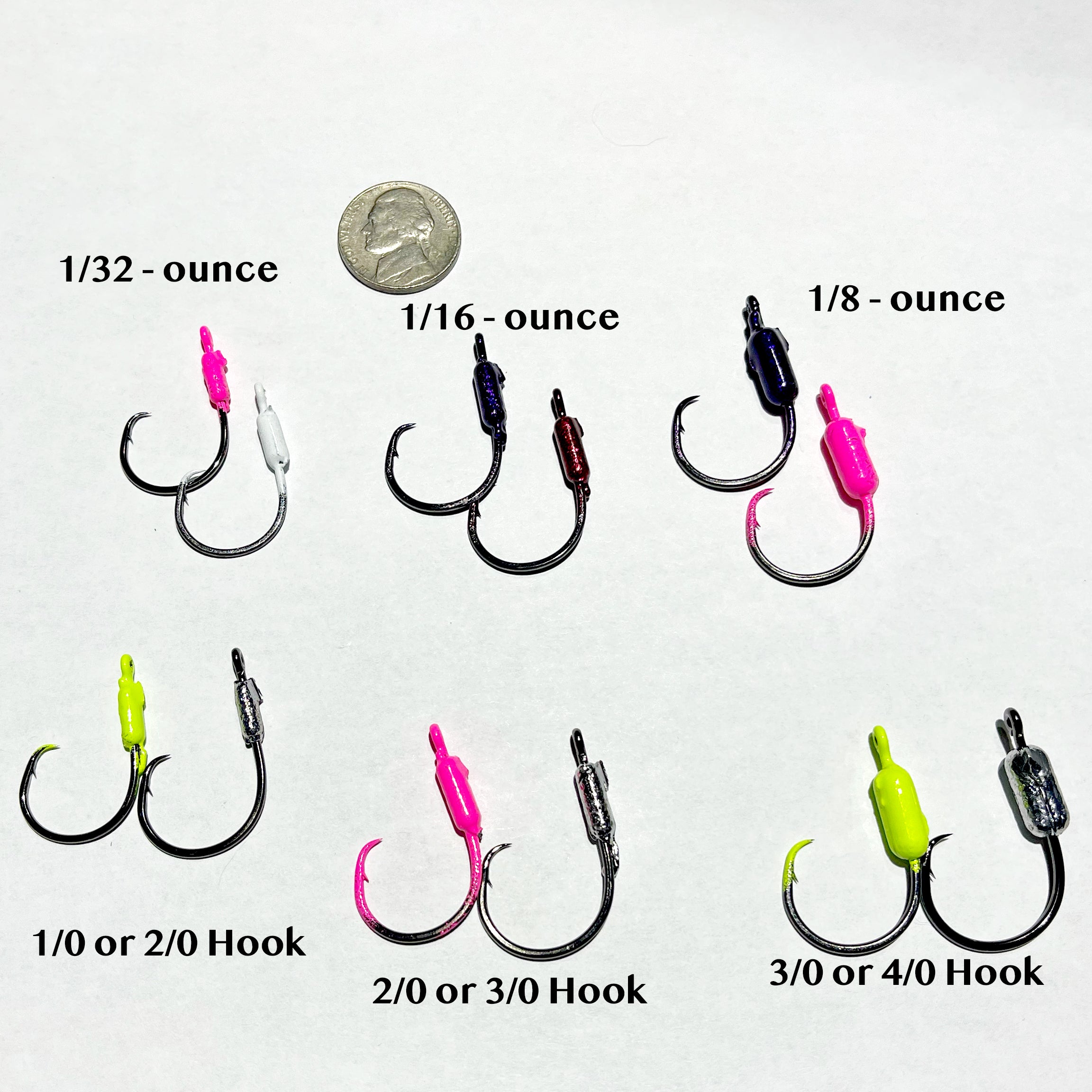 Yellowtail Snapper Weighted Circle Hook Jig - 4/0 Hook - 1/32 oz - 25 Pack